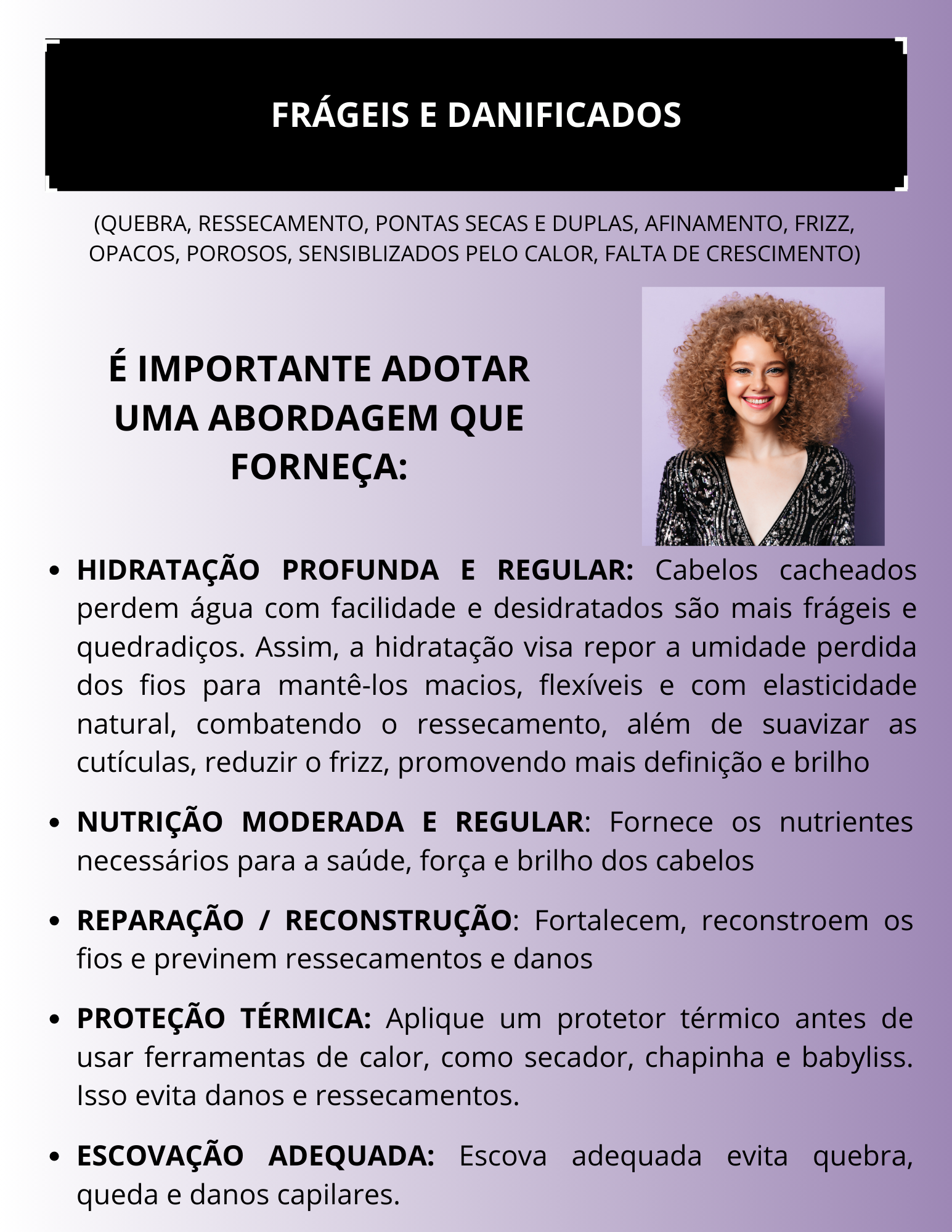 Capa Dor Cabelos danificados